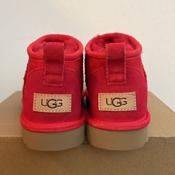 UGG Classic Ultra Mini Red Women Size 6 - Picture 9 of 15